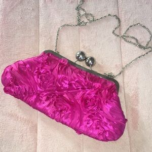 Hot Pink Shoulder Bag / Clutch